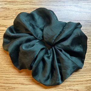 Satin massive oversized hair scrunchie